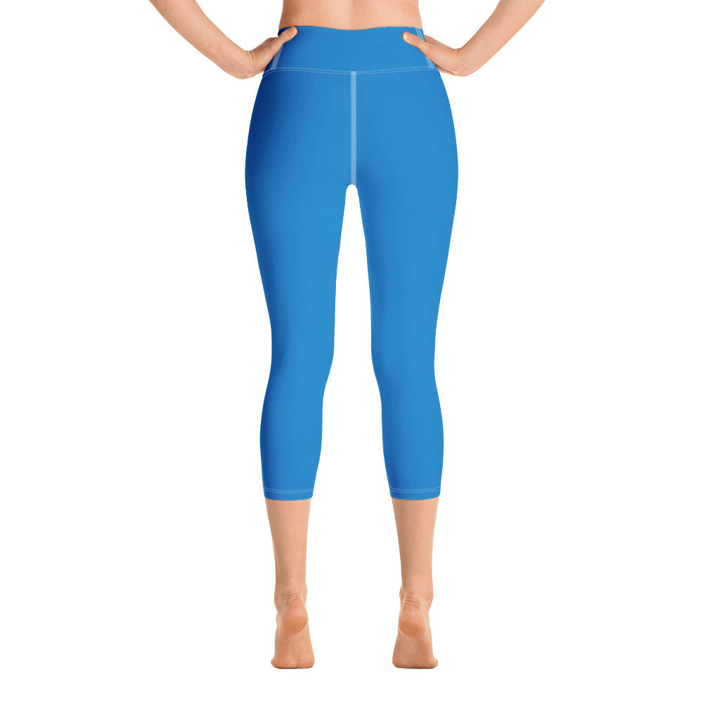 Navy Blue Yoga Capri Leggings